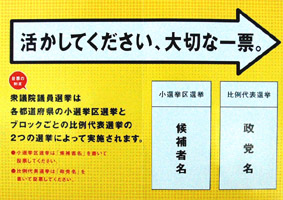 投票日に用務のある方は期日前投票も忘れずに！